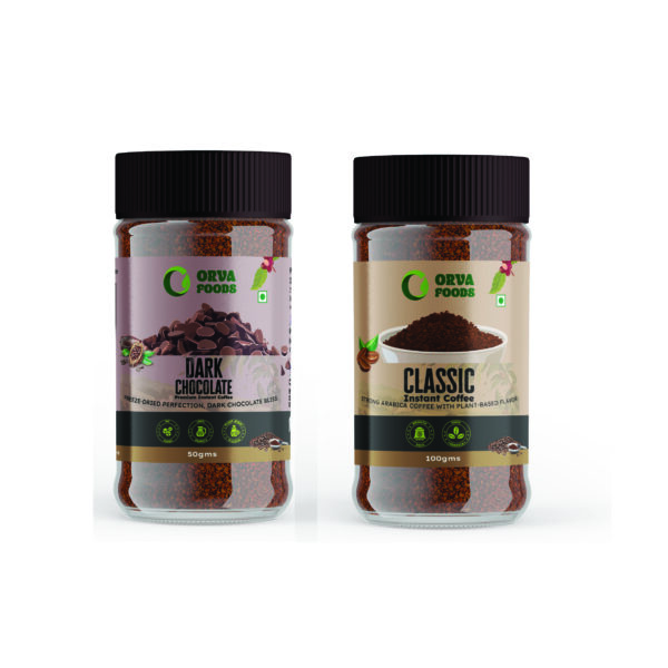 COMBO - ORIGINAL 100% ARABICA INSTANT COFFEE + DARK CHOCOLATE 100% ARABICA INSTANT COFFEE