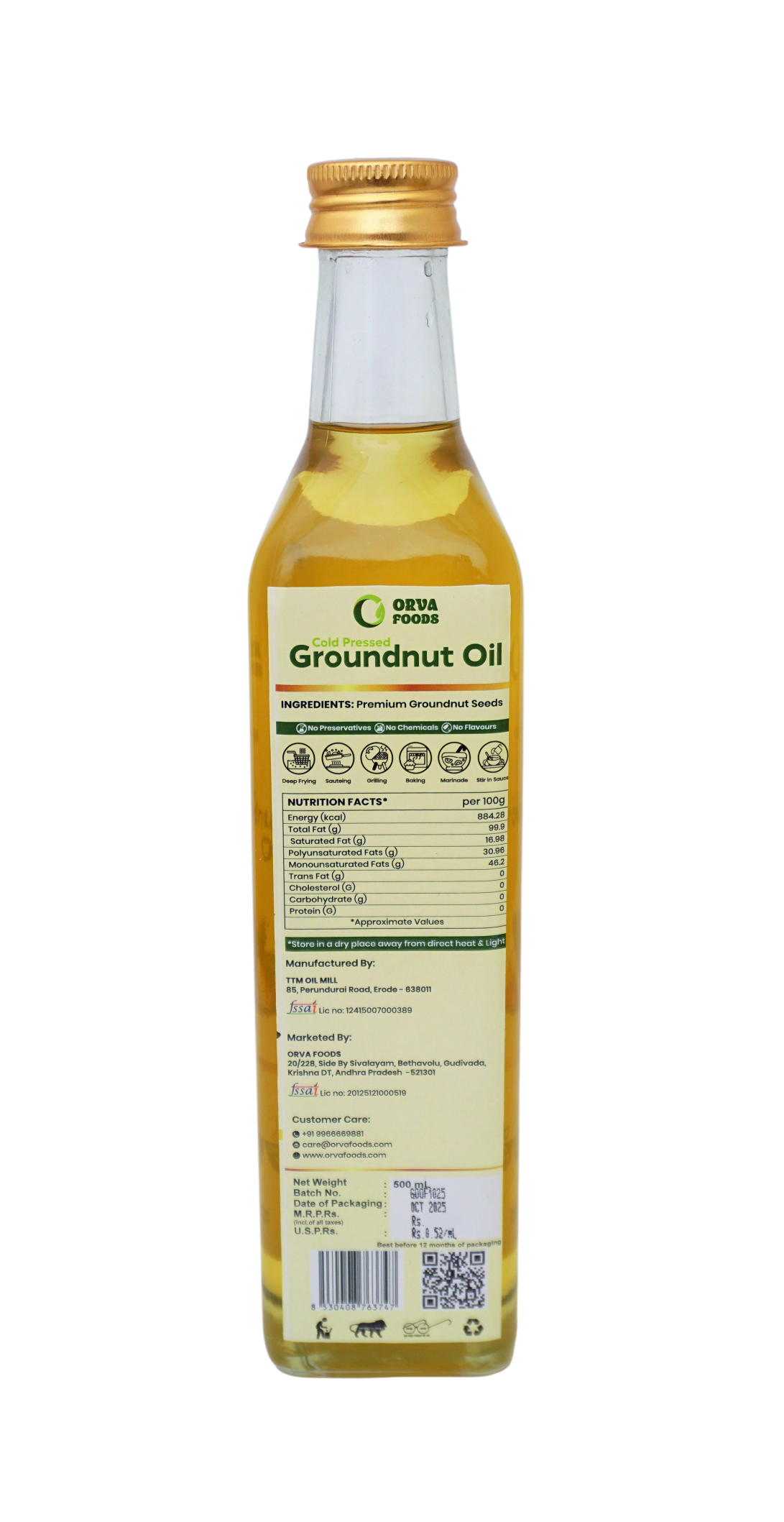 Cold Pressed Groundnut Oil - Image 3